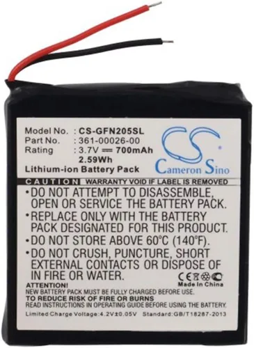 Vista 5 de 700mAh 361-00026-00 Batería Forerunner 205, Forerunner 305