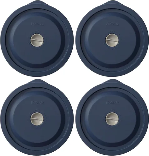 Vista 9 de Tapas de repuesto para Pyrex 7200-PC de 2 tazas, tapa de cobertura de almacenamiento redonda de silicona para tazón de vidrio Anchor Hocking Beige 4
