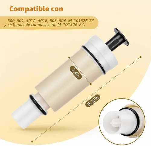 Vista 2 de Kit de cartucho de válvula de descarga C-100500-K para Sloan Flushmate M-101526-F3