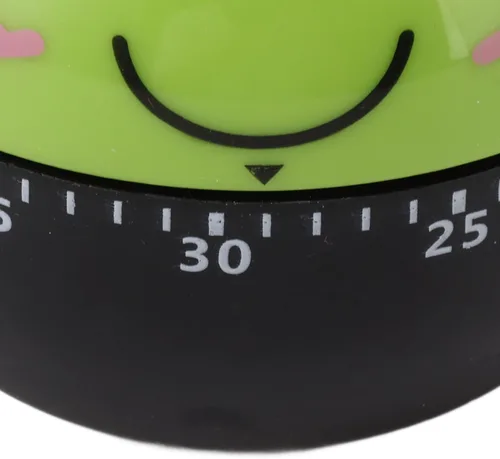 Vista 6 de Temporizador mecánico de cocina, temporizador de huevos de dibujos animados para niños, temporizador manual de cuenta regresiva de 60 minutos