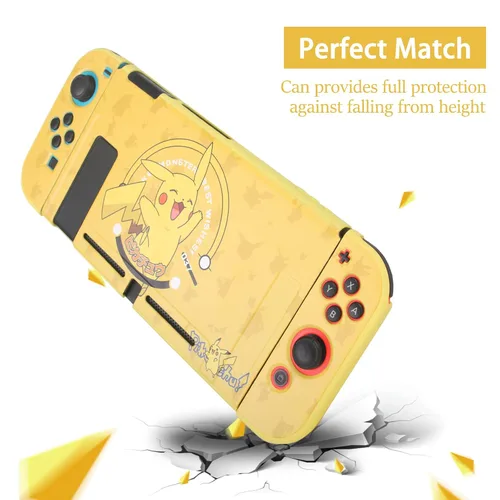 Vista 2 de TIKOdirect Protective Case for Nintendo Switch, Soft Full Skin Protective Cover with Pretty Cute Pattern, Silicone Slim Shockproof Back and Grip