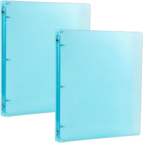 Vista 67 de JAM PAPER Carpeta de plástico de 1 pulgada, carpeta blanca de 3 anillas, se vende individualmente Blanco
