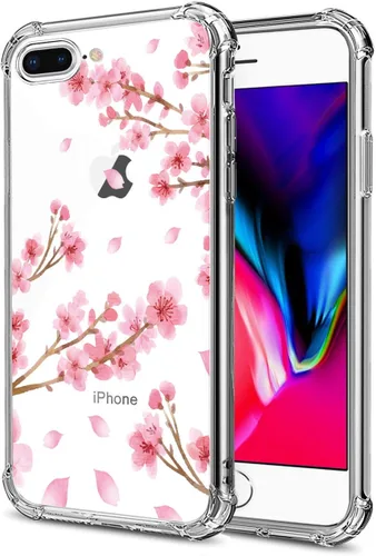 Vista 75 de Funda transparente de girasol compatible con iPhone SE 2022 SE 2020 7 8, funda trasera floral para niñas y mujeres, funda protectora transparente