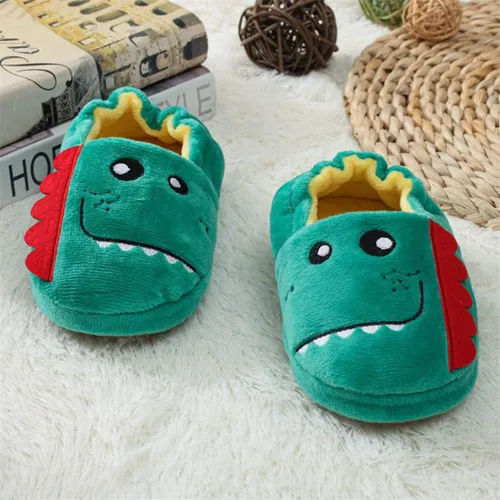 Vista 4 de 2-9Y Niño Niños Niños Niñas Invierno Caliente Inicio Zapatillas Interior Exterior Antideslizante Dibujos Animados Todo Incluido Zapatilla