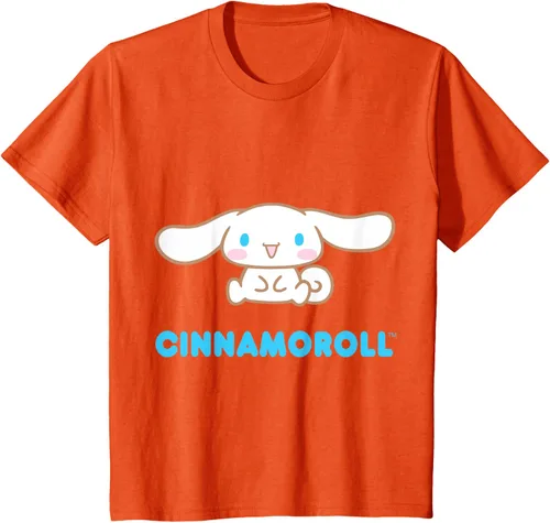 Vista 38 de Cinnamoroll Character Front and Back T-Shirt S Negro