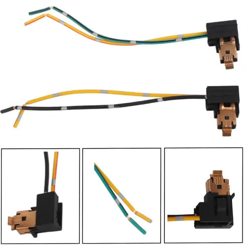 Vista 5 de 2 piezas Conector H1, Arnés de Cableado de Faros Delanteros, Arnés de Enchufe de Bombilla de Luz Antiniebla de 12V-24V, Adaptador de Bombilla
