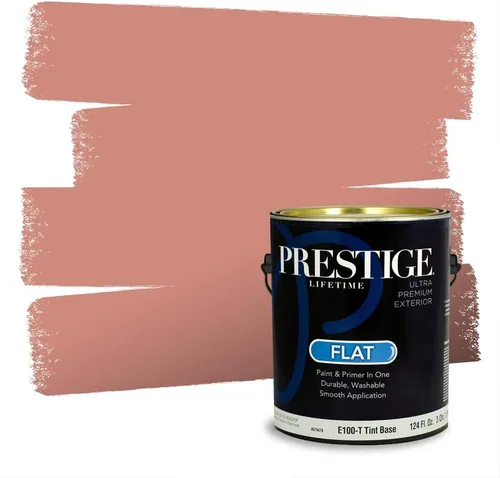 Vista 9 de Prestige Paints Pintura exterior e imprimación en uno, 1 galón, plano, coincidencia comparable de Valspar* Amber Rose*