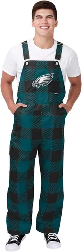 Vista 24 de FOCO NFL mens Nfl Team Logo Plaid Bib Overalls