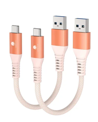 Vista 6 de CONMDEX - Cable USB C de 30 cm, [2 unidades], USB 3.1 Gen 2, transferencia de datos de 10 Gbps, cable trenzado tipo C, carga rápida USB a USB C