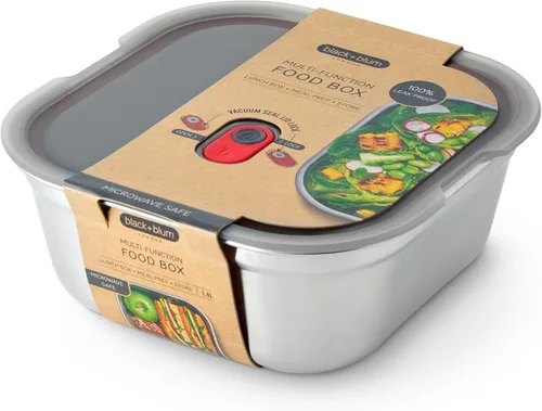 Vista 13 de Taza de almuerzo BLACK + BLUM - Recipientes reutilizables para preparar comidas para picnic y camping - Caja de almacenamiento de alimentos