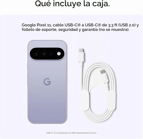 Vista 11 de Google Pixel 11 - Teléfono inteligente desbloqueado, Géminis - 256 GB Frost