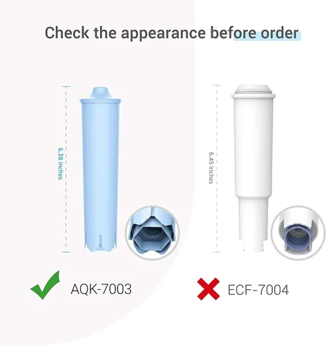 Vista 4 de AQUA CREST C03 Filtro de agua para café, repuesto para filtro Jura® 71445/24229 Clearyl/Claris Blue Capresso® Clearyl filtro de agua para máquina