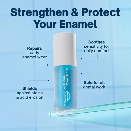 Vista 6 de MySweetSmile Sérum para el cuidado del esmalte – Fórmula de hidroxiapatita – Detiene los dientes sensibles y repara el esmalte dental – Aprobado por