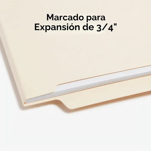 Vista 6 de Smead Shelf-Master - Carpetas de archivos con pestañas finales, 100 unidades, Manila, pestañas reforzadas de corte recto, tamaño carta