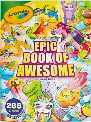 Vista 7 de Crayola Libro para colorear, libro grande de amigos de animales, 288 páginas para colorear, regalo para niños, edad 3, 4, 5, 6