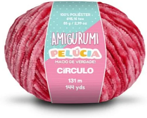 Vista 15 de Circulo - Hilo Amigurumi Pelucia, hilo especial de felpilla de terciopelo para amigurumi y manta, 144 yardas, peinado (1112 - crema)