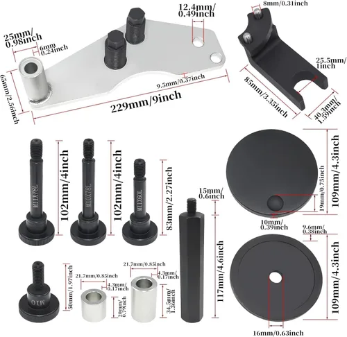 Vista 7 de ZKTOOL Instalador de removedor de tapa de sellado de bomba de vacío para instalación y reemplazo de motores BMW N53, N54, N55, 118530, 110290