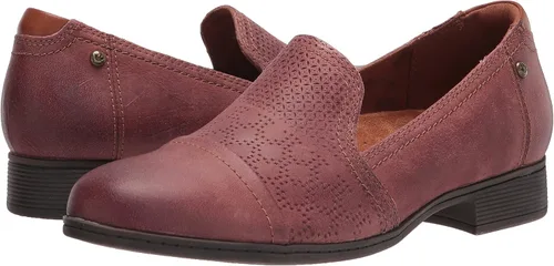 Vista 7 de Cobb Hill Crosbie - Mocasines sin cordones para mujer, Rojo, 7 ancho