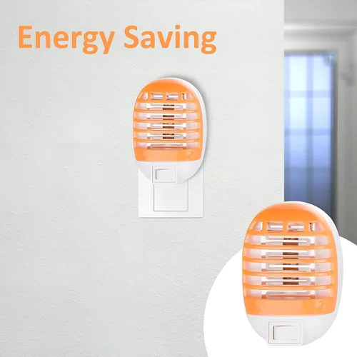 Vista 4 de Trampas para moscas de interior para el hogar, PARSMIC - Trampa para mosquitos, matamoscas eléctrica, matamoscas - naranja, 2