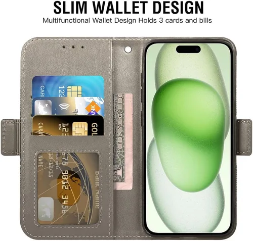 Vista 2 de Asuwish Funda compatible con iPhone 15 Plus de 6.7 pulgadas y protector de pantalla de vidrio templado, funda para teléfono celular para i-Phone 15+