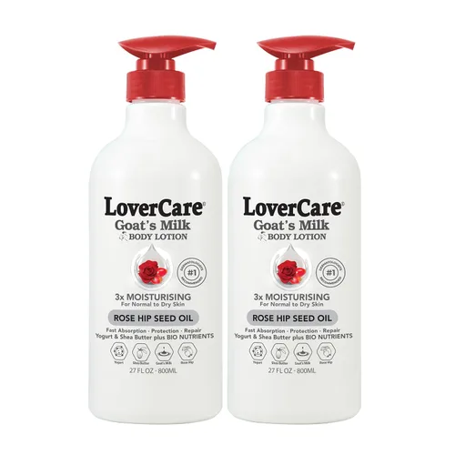 Vista 8 de Lovercare Loción Corporal de Leche de Cabra para Piel Seca Perla 27.05oz (27.1 fl oz) - Paquete de 2..