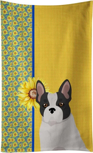 Vista 140 de Caroline's Treasures WDK5313KTWL - Toalla de cocina con diseño de girasoles de verano, color negro y tostado, Airedale Terrier, toalla de mano