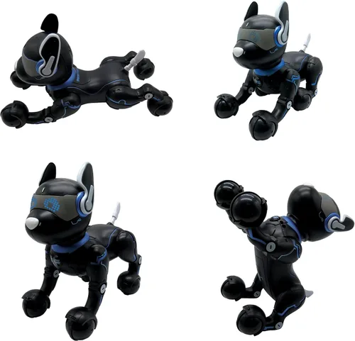 Vista 3 de LEXiBOOK Power Puppy - My Smart Robot Dog - Robot programable con control remoto, función de entrenamiento, baila, canta, efectos de luz, batería