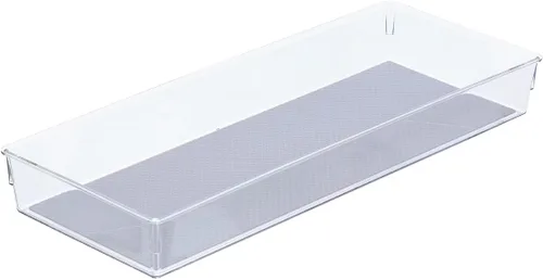 Vista 9 de Glad Organizador de cajones, 6 x 6 pulgadas, bandeja de almacenamiento de plástico transparente resistente para cajones de basura, utensilios