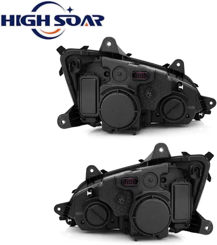 Vista 6 de High Soar Conjunto de faros delanteros LED para Kenworth T170 T270 T370 T440 T470 T470 T660 T800, repuesto delantero izquierdo y derecho (un par)