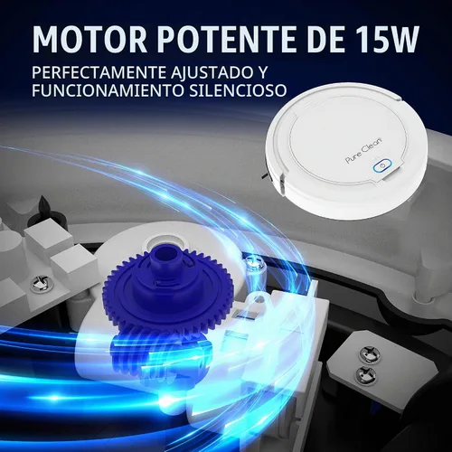 Vista 9 de SereneLife Aspiradora robótica automática inteligente, robot aspirador eléctrico delgado recargable con navegación autoprogramada, sensores