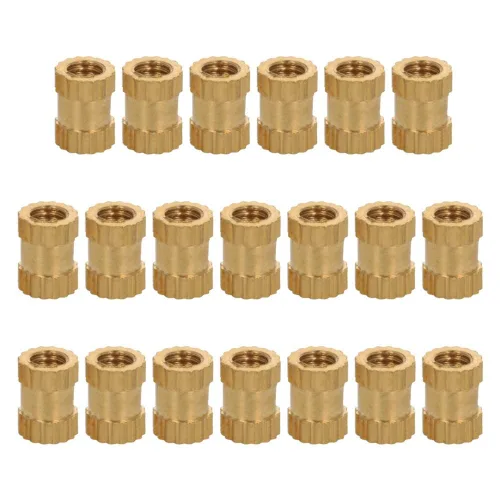 Vista 16 de Tuercas moleteadas de rosca hembra M2x3mm OD Tuercas de inserción roscadas de latón Tuercas de incrustación hidráulicas soldadas juntas Kit surtido