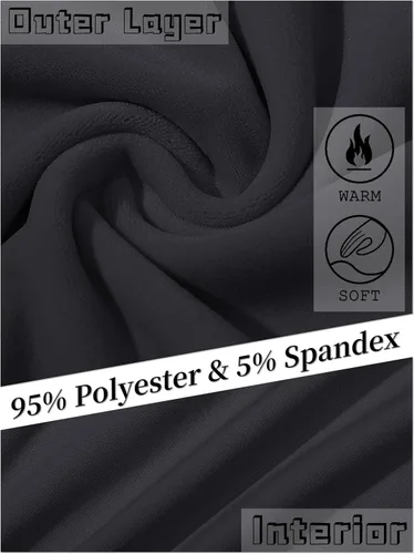 Vista 5 de MAGCOMSEN Pantalones de forro polar para mujer, pantalones deportivos para correr, yoga, pantalones de terciopelo para correr, pantalones de pijama