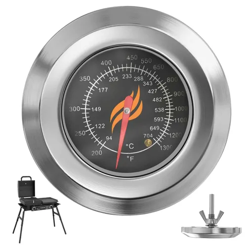 Vista 11 de Termómetro de Tapa de 4.6 cm G432-8L00-W1 para Reemplazo de Termómetro de Parrilla Charbroil Advantage & Tru-Infrared Performance 463625217 1.8