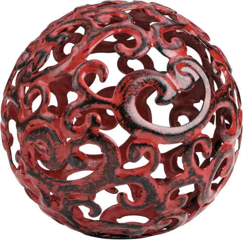 Vista 17 de Everydecor Esfera Decorativa de Metal para Decoración del Hogar - Bolas Decorativas para Estantes, Cuencos de Centro de Mesa, Estantería - Adornos