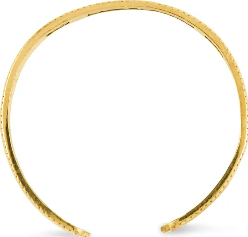 Vista 3 de Anillo de dedo ajustable de grano de molino de oro amarillo de 14 quilates - Jewelry By Sweet Pea, Metal