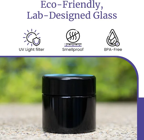 Vista 7 de Infinity Jars - Tarro alto de cristal negro