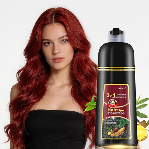 Vista 11 de leorx - Paquete de 2 champús de tinte para el cabello negro, 3 en 1, tinte de champú para cobertura de canas, coloración herbaria instantánea