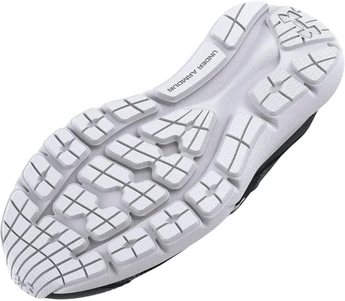 Vista 2 de Under Armour Tenis unisex para correr preescolar Surge 3 sin cordones para niños