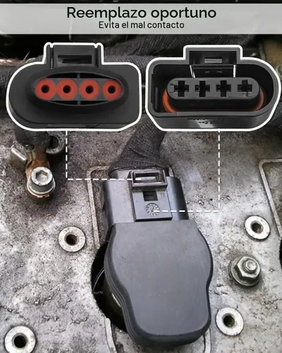 Vista 3 de Kit de reparación de conector de bobina de encendido con arnés, enchufe y herramienta de absorción de espacio de 0.3CM Compatible con AUDI, VW