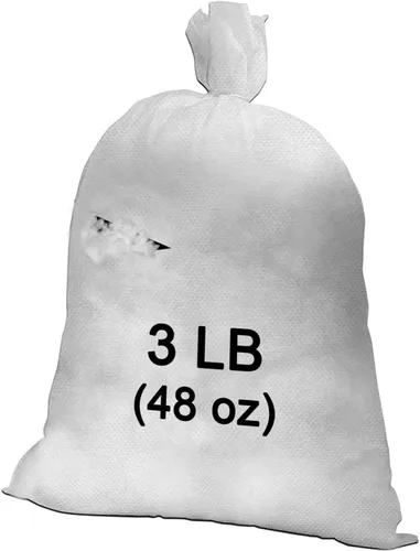Vista 6 de Hometex Canada Relleno de almohada (no fabricado en China) Bolsa de 1 libra 100% relleno de fibra de poliéster de alta calidad