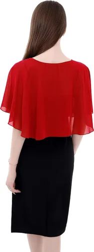Vista 5 de Capelets de encaje de gasa suave para mujer, chales y envolturas para vestido de noche, boda, capa Bole