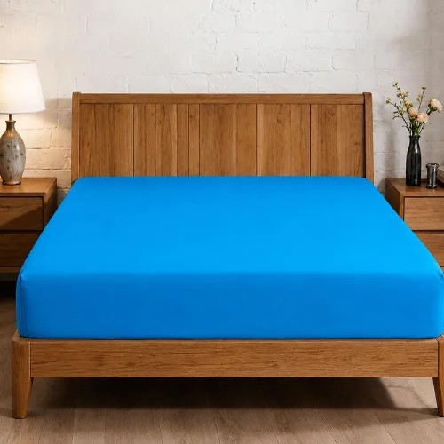 Vista 96 de Sábana bajera ajustable de lujo suave de 600 hilos, 100% algodón egipcio, sábana bajera ajustable individual con elástico alrededor, se adapta a