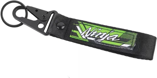 Vista 2 de Llavero de Motocicleta Anillo Bordado Llavero Hebilla Correa Clave Para KAWASAKI NINJA 300 Ninja 400 250 250r 650 Ninja1000 ZX6R ZX10R ZX12R ZX14R