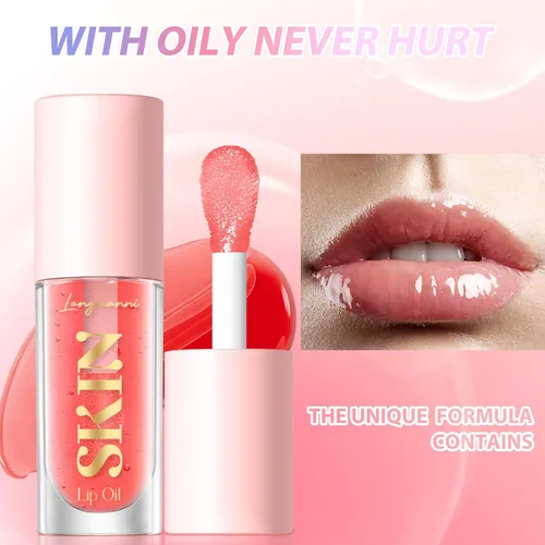 Vista 2 de LANGMANNI Aceite de labios (fresa+coco)+6 lápices labiales mate con 6 delineadores de labios Set de maquillaje duradero