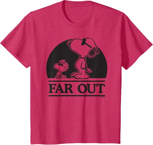 Vista 48 de Peanuts Woodstock 50th Anniversary Far Out Snoopy - Camiseta Blanco