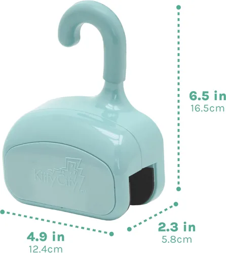 Vista 3 de Kitty City Clip rascador para gatos sobre la puerta – Soporte vertical para rascador para gatos – Protege muebles y puertas – Se adapta a la mayoría