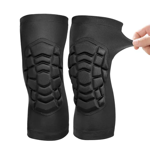 Vista 8 de Rodilleras de voleibol, transpirables, protección profesional, rodilleras acolchadas para hombres, mujeres, jóvenes, adultos, niñas, niños