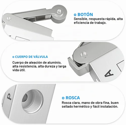 Vista 8 de TAILONZ PNEUMATIC Válvula electromagnética JM-07 del rodillo de la manera 1/4 de la manera de 2 posiciones 3