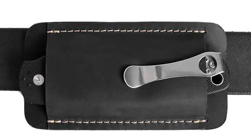Vista 7 de Topstache Funda para Cuchillo, Funda de Cuchillo Hecha a Mano, Funda de Cuero de Transporte Horizontal para Cinturón, Organizador de Bolsillo EDC