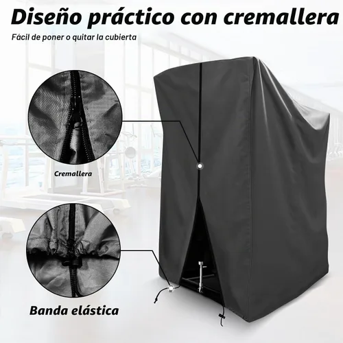 Vista 3 de XYZCTEM - Cubierta para cinta de correr plegable impermeable a prueba de polvo Fit for Most Indoor Outdoor Fold-able Treadmills, Waterproof